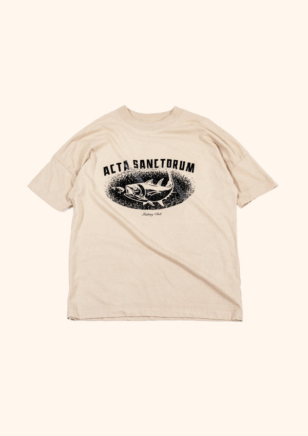 ACTA SANCTORUM FISHING CLUB T-SHIRT SAND